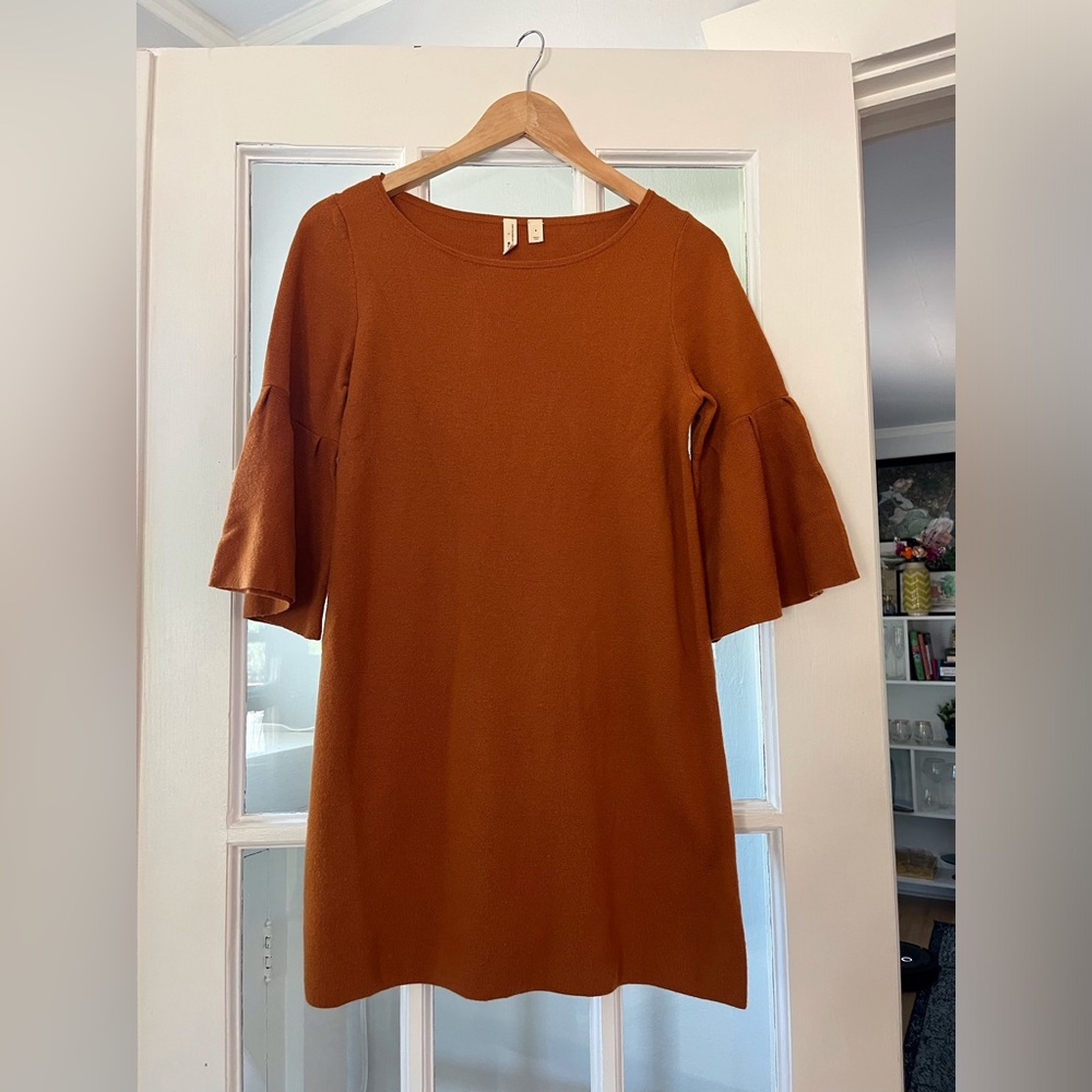 Anthropologie Bell Sleeve Sweater Dress